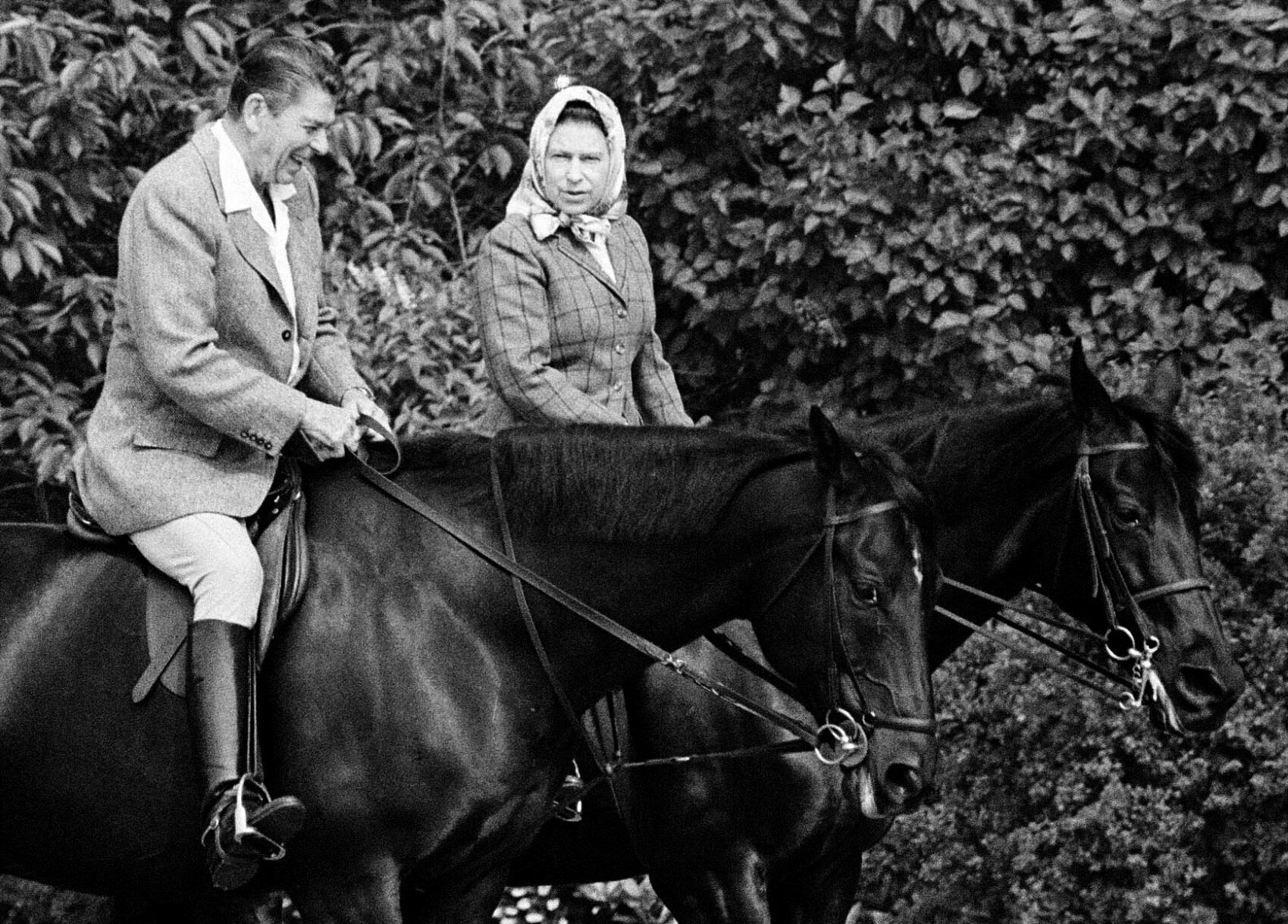 1982: Queen Elizabeth II and President Ronald Reagan